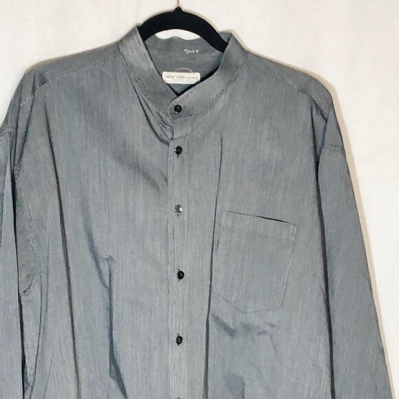 New York custom dress shirt long sleeve button down stripes size txx large READ - Picture 2 of 9